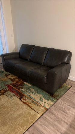 Leather couch and love seat