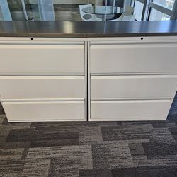 Knoll Lateral Filing Cabinet With Countertop