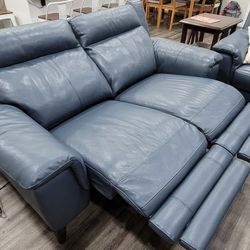 Leather Sofa (Electric Recliner) From Living Spaces