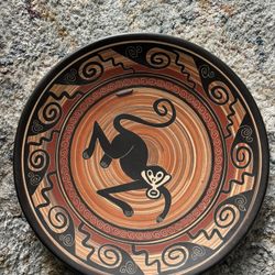 Hand made Costa Rican clay decor dish