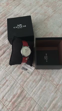 Coach Watch Red