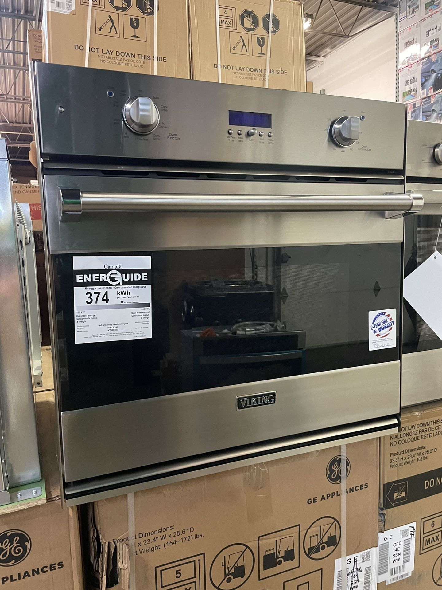 🔥NEW Viking 3 Series 29.8" Built-In Single Electric Convection Wall Oven Stainless RVSOE330SS