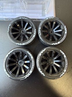 1/10 RC Racing Wheels Tires Plastic Wheel Rims Hub12mm Hex for RC On Road Car Tamiya TT01 TT02 XV01 XV02 PTG-2 HSP HPI Kyosho