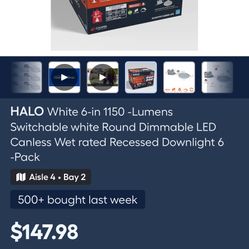 6” CANLESS FLUSH MOUNT LED LIGHTS