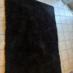 Living Room Black Rug