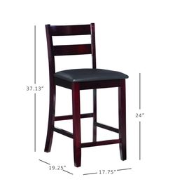 LINON 24 INCH TRIENA SOHO COUNTER STOOL