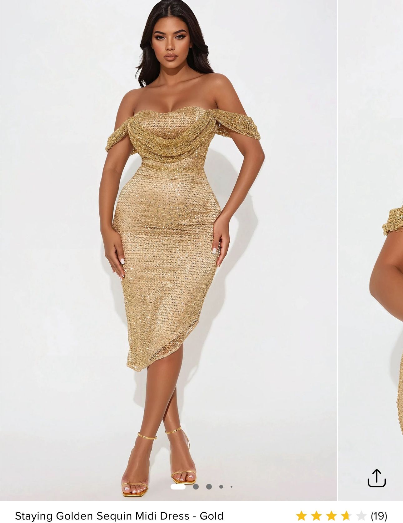 Sequin Gold Dress