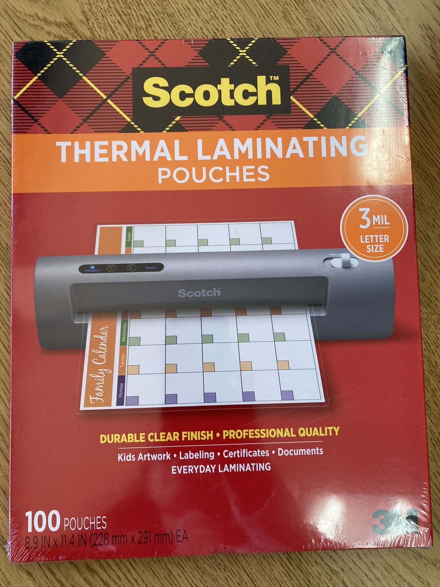 Scotch Thermal Laminating Pouches