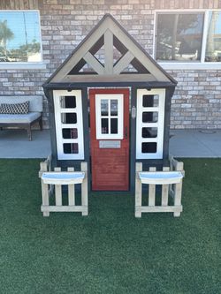 Kids Wooden Outdoor Playhouse