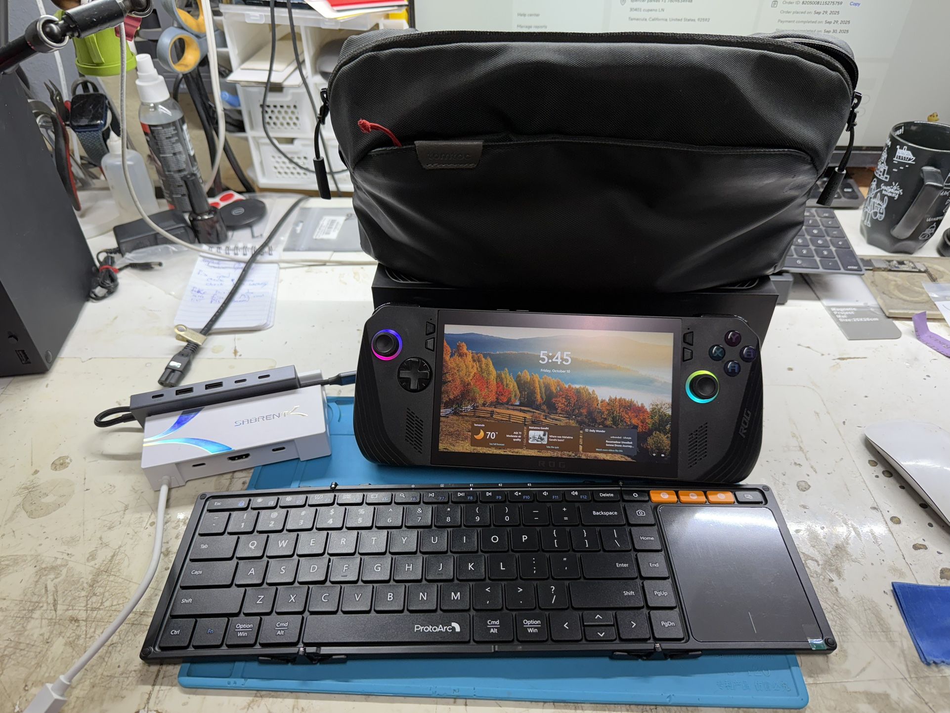 ROG Ally X + accessories 