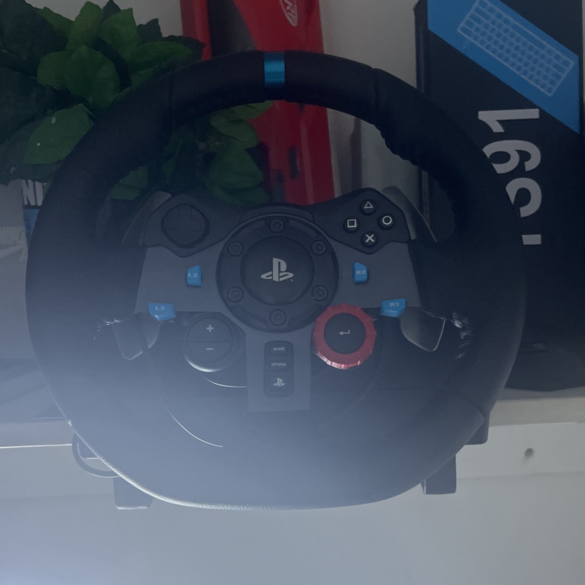 Logitech Gaming Steering Wheel And Gaming Pedals