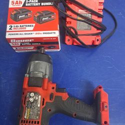 Bauer High Torque Impact And Two New Battery's 