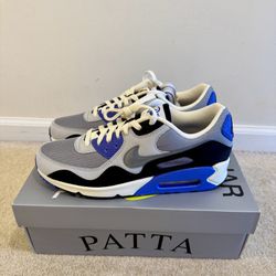 Patta x Nike Air Max 90 SP “Sapphire” Size 9.5