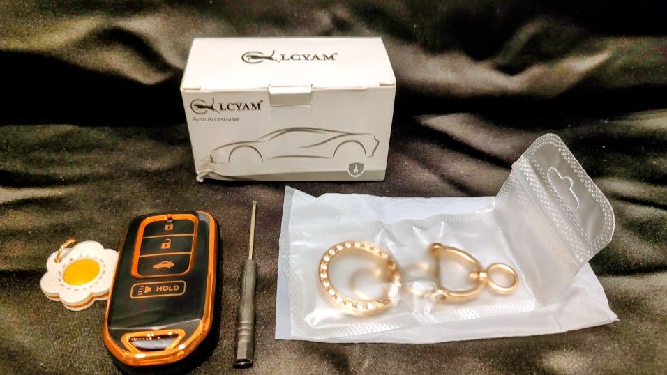 Jeweled Key Chain Key Fob Cover With Tool