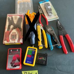  Electrical Tool Lot Cable Testers RJ45 Crimpers