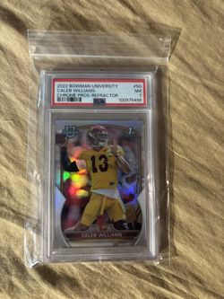 Chicago bears caleb williams rookie refractor psa graded