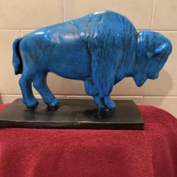 The Blue Buffalo Statue