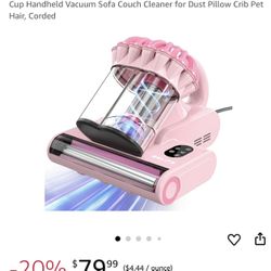 Belife M8 Mattress Vacuum Cleaner, 18Kpa Bed Vacuum Cleaner with UV & Hot Air & High Heating, 550W Powerful Suction Double-Cup Handheld Vacuum Sofa Co