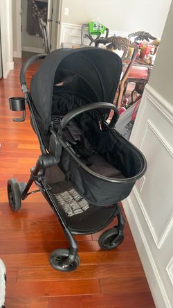 Evenflo black baby stroller,easy to folding.