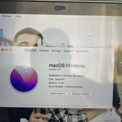 MacBook Pro 13 Inch 2020 M1 Chip 8Gb