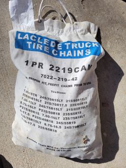 Laclede Truck Tire Chains With Ruber Tightners