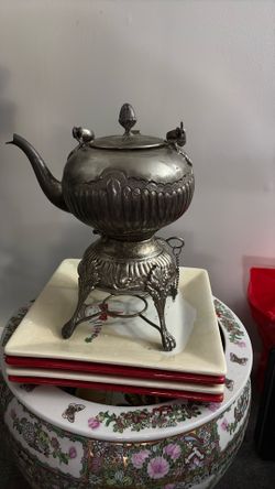 Indian Vintage Silver Plate kettle 