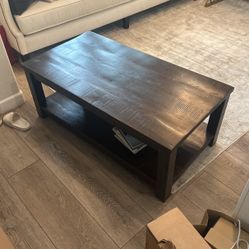 Brown coffee table 