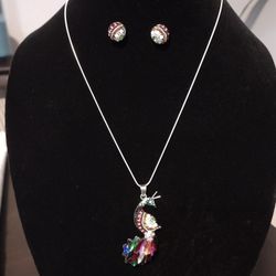 CADENA DIJE Y ARETES DE PLATA 