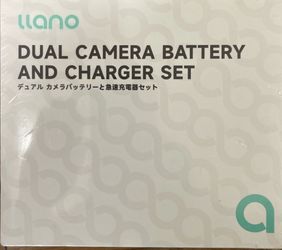 Brand New Llano Dual Camera Battery and Charger Set