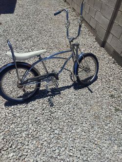 Lowrider Chrome frame with bluewall tires