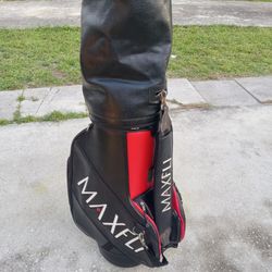 Maxfli Leather Gold Club bag $150