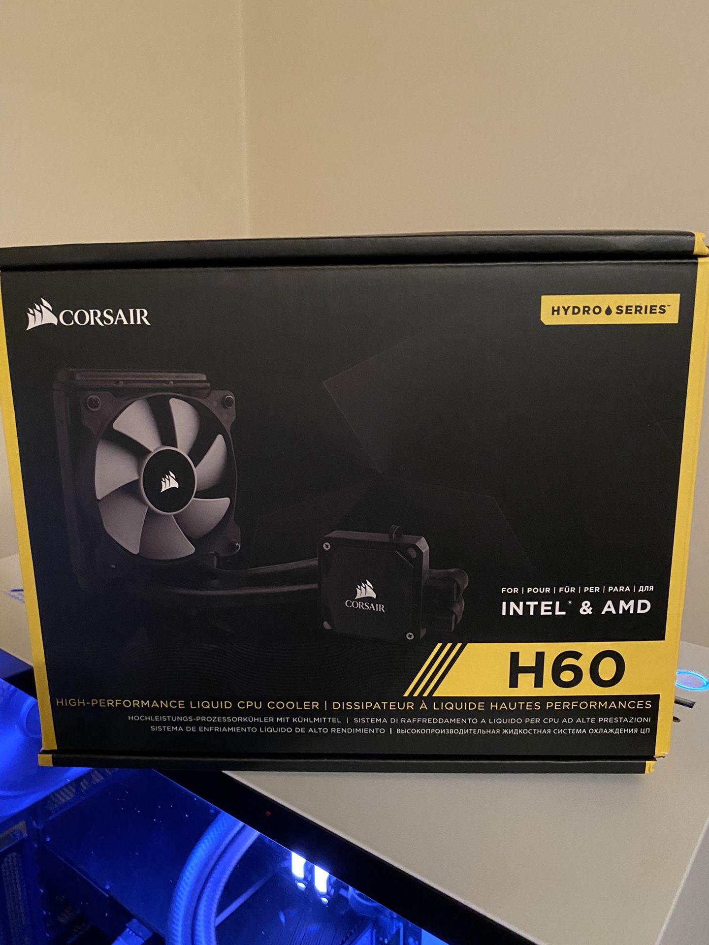 Corsair H60 120mm AIO liquid cpu cooler