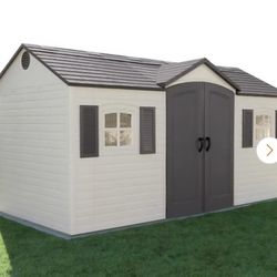 Lifetime 15 ft. x 8 ft. Resin Outdoor Garden Shed