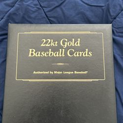 Baseball Cards 22kt Gold 