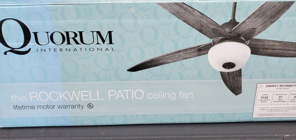 Indoor/outdoor Patio Ceiling Fan 