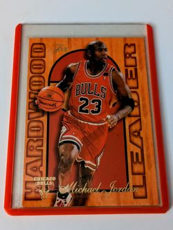 FLAIR 1995-96 HARDWOOD LEADER  MICHAEL JORDAN #4
