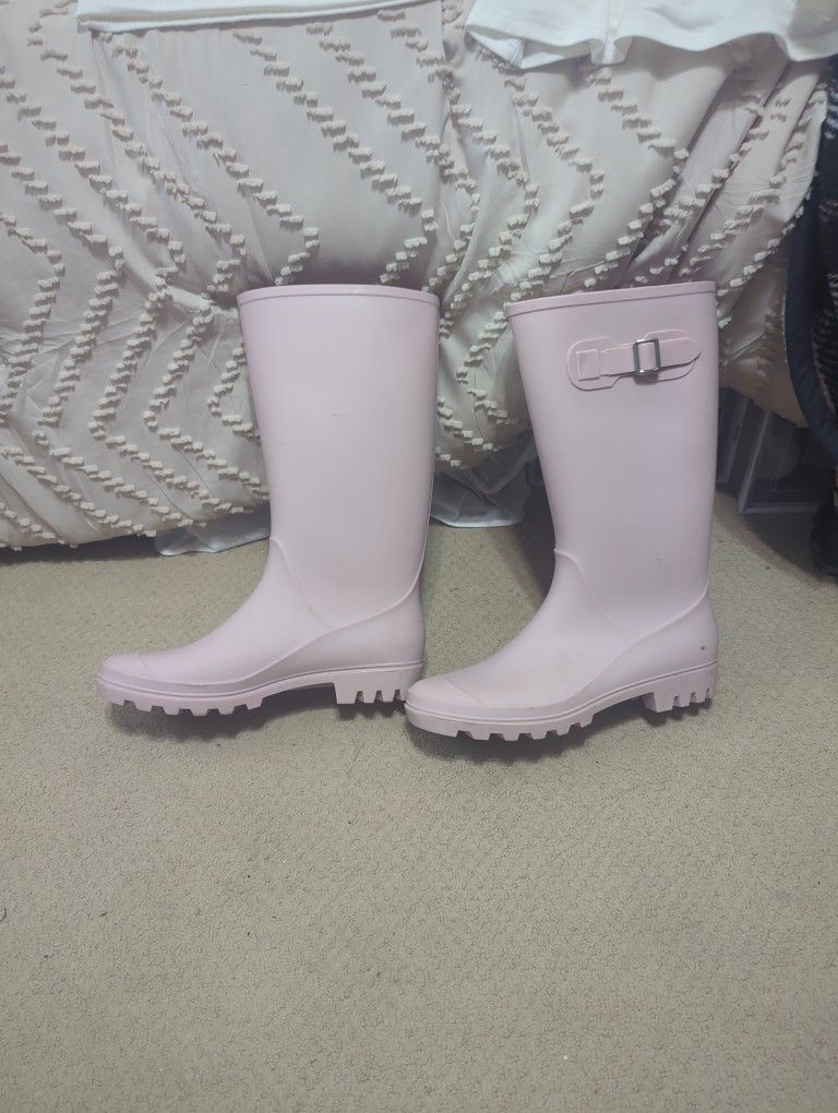 Pink Rain or Garden Boots