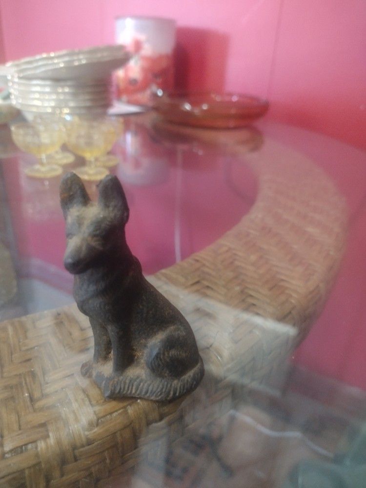 Vintage Cast Iron Dog