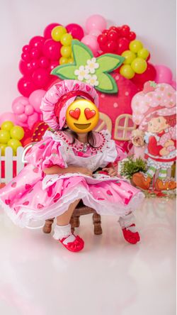 Vestido rosita fresita talla 3