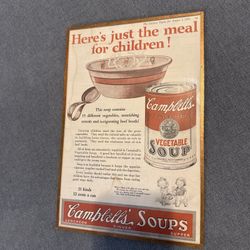 Campbell’s Soup Copper Sign 1925 Newsletter