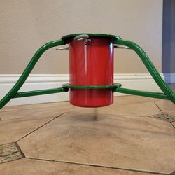 Vintage metal Christmas tree stand.