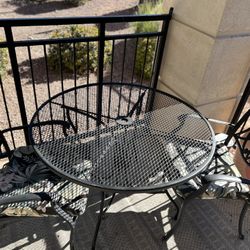 Iron Porch Table