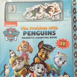 Paw Patrol The Problem With Penguins Magnetic Counting Book