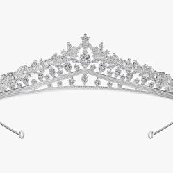 Wedding Crown Silver Color 
