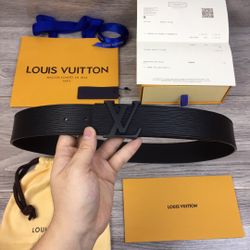 Louis Vuitton Black Belt With Box 