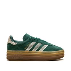 adidas Gazelle Bold W (Collegiate Green / Wonder White / Gold Metallic)