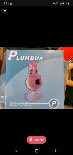 Cookie jar PLUMBUS  Salt and pepper shaker PLUMBUS