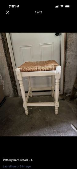 Pottery Barn Rush Seat Bar/Counter Stools – Set of 4