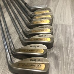 Lynx Predator Gold Iron Set Golf Clubs