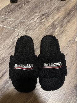 balenciaga furry slides ❌R3PS❌